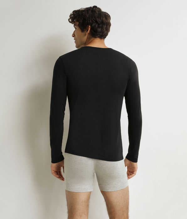 DIM T-shirt Uomo a maniche lunghe Nero Dim Thermal