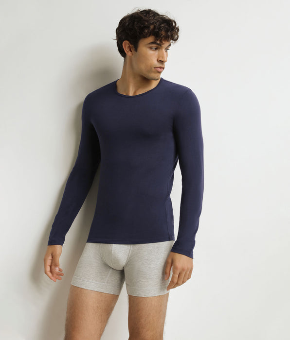 DIM T-shirt da uomo a maniche lunghe Blu Dim Thermal