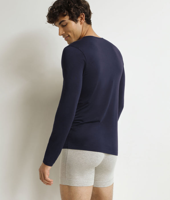 DIM T-shirt da uomo a maniche lunghe Blu Dim Thermal