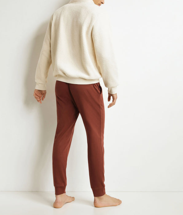 DIM Pantaloni del pigiama da uomo bordeaux Dim
