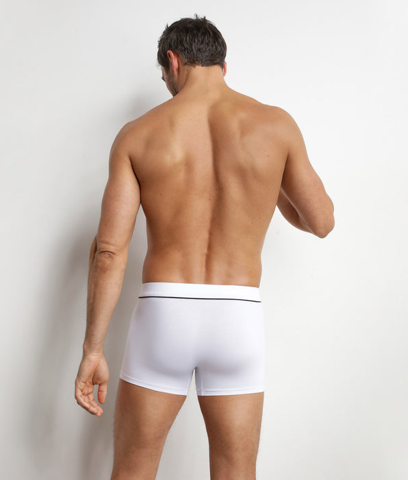 DIM Boxer da uomo in cotone modal bianco écru Dim Gentleman