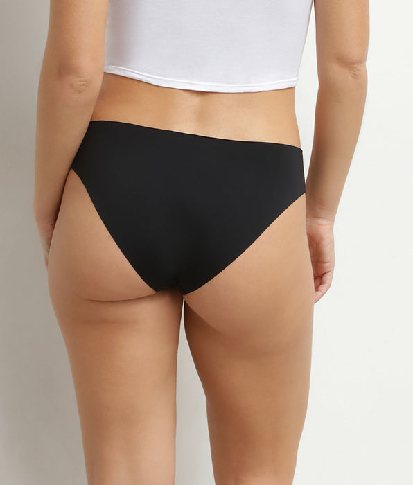 DIM Slip da donna invisibili in microfibra Nero Dim