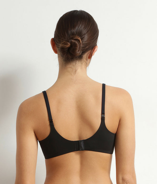 DIM Reggiseno imbottito con ferretto in microfibra Nero Dim Invisible