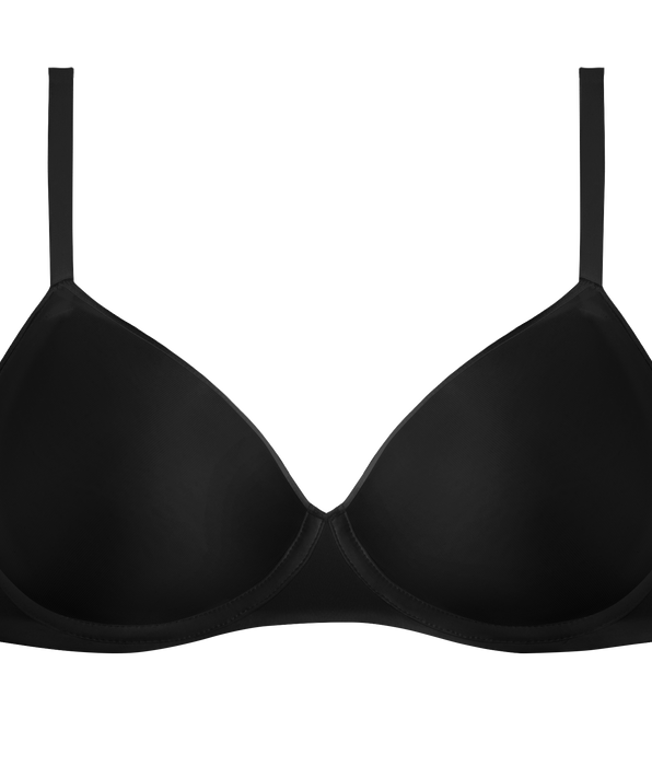 DIM Reggiseno a triangolo senza ferretto in microfibra Nero Dim Invisible