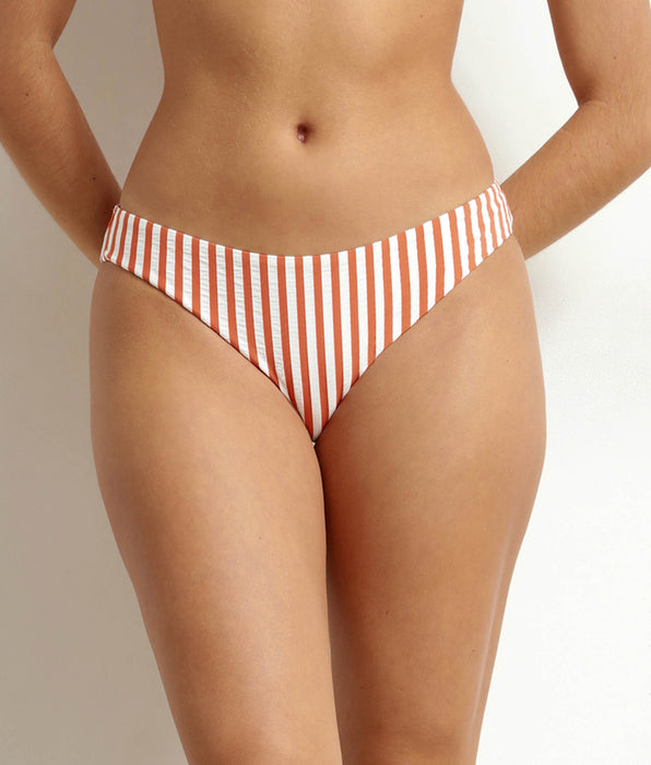 DIM Slip da bagno midi da donna a righe arancioni Dim Swimwear