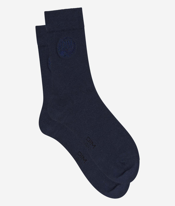 DIM Calze uomo navy blue in cotone Fancy