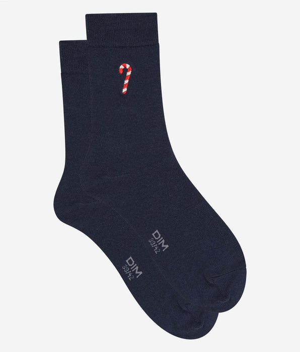 DIM Calzini uomo navy blue candy in cotone Fancy