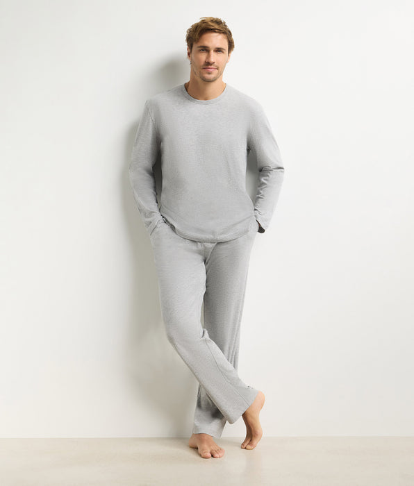 DIM Completo pigiama con pantalone da uomo grigio mélange Dim Jersey