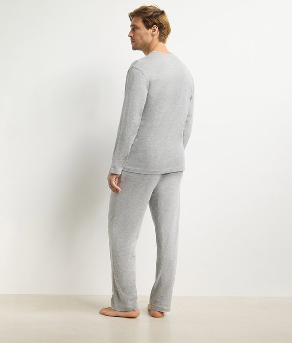 DIM Completo pigiama con pantalone da uomo grigio mélange Dim Jersey