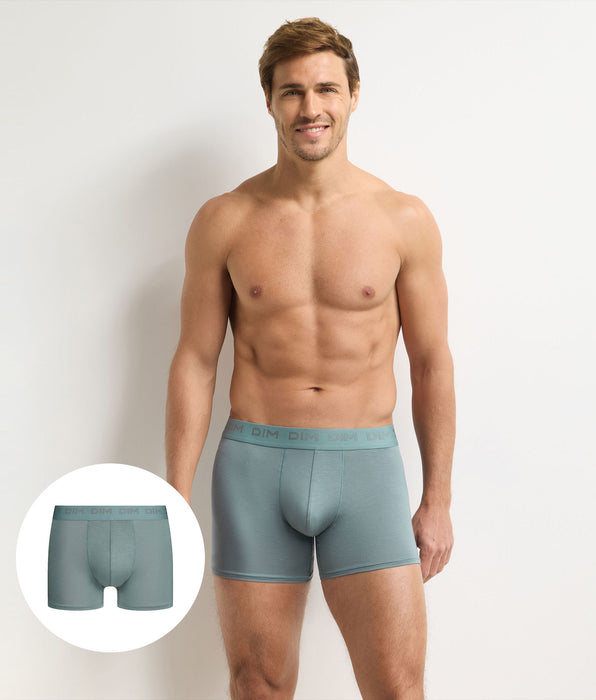 DIM Boxer uomo blu grigio Ultra Stretch