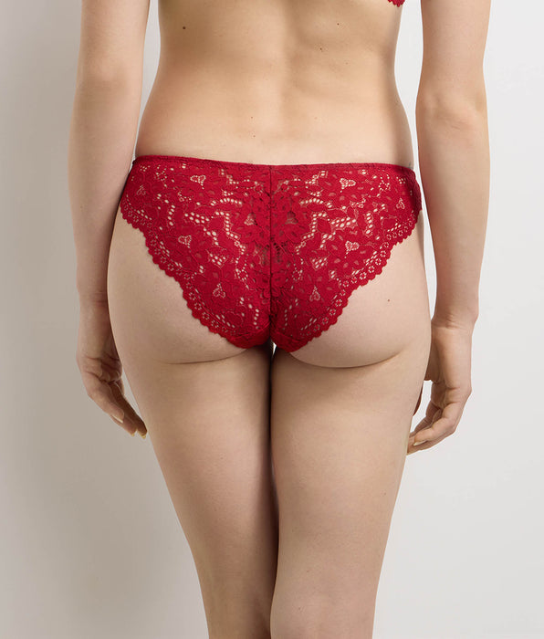 DIM Slip a vita alta rosso Burning Eclat