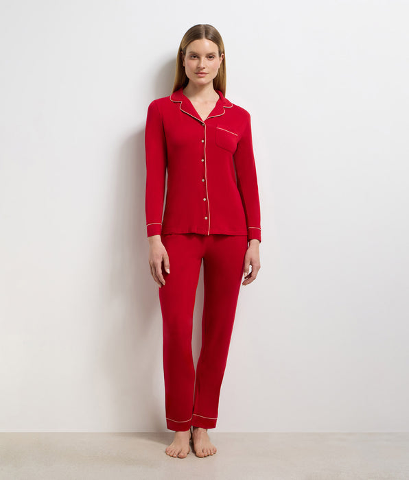 DIM Camicia a maniche lunghe Rossa